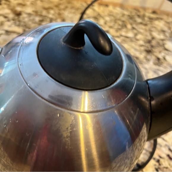 Rare๐Walmart Electric Water Kettle Stainless Steel and Black Cordless Kettle - Picture 3 of 10